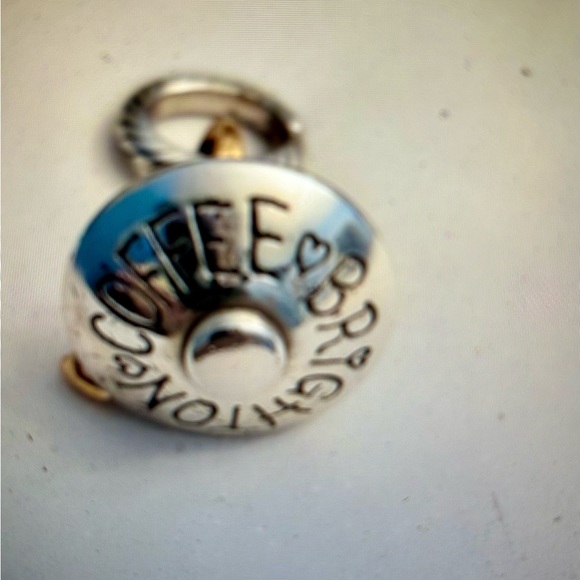 Brighton Silvertone Goldtone Coffe Cup Charm - Picture 5 of 6